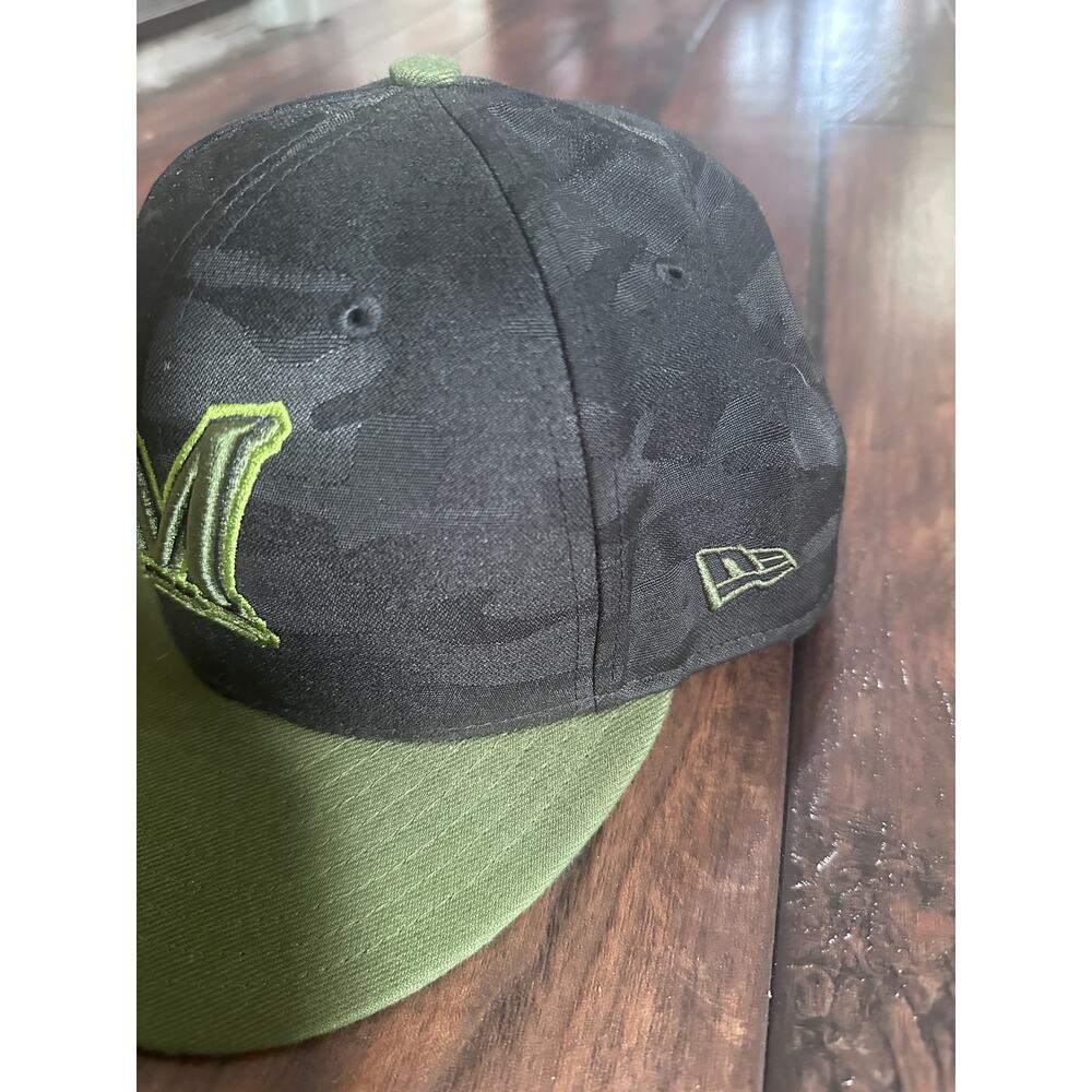 Milwaukee Brewers New Era 2018 Memorial Day On-Field Hat - camo Black - Picture 2 of 5